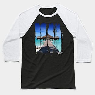 Summer Beach Photography Maldives Holiday Baseball T-Shirt